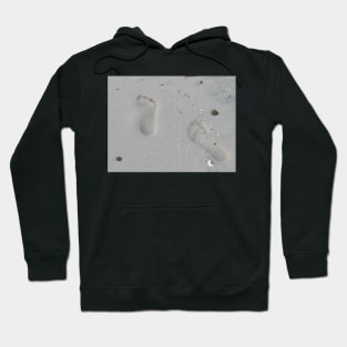 Foot Prints in the sand Hoodie